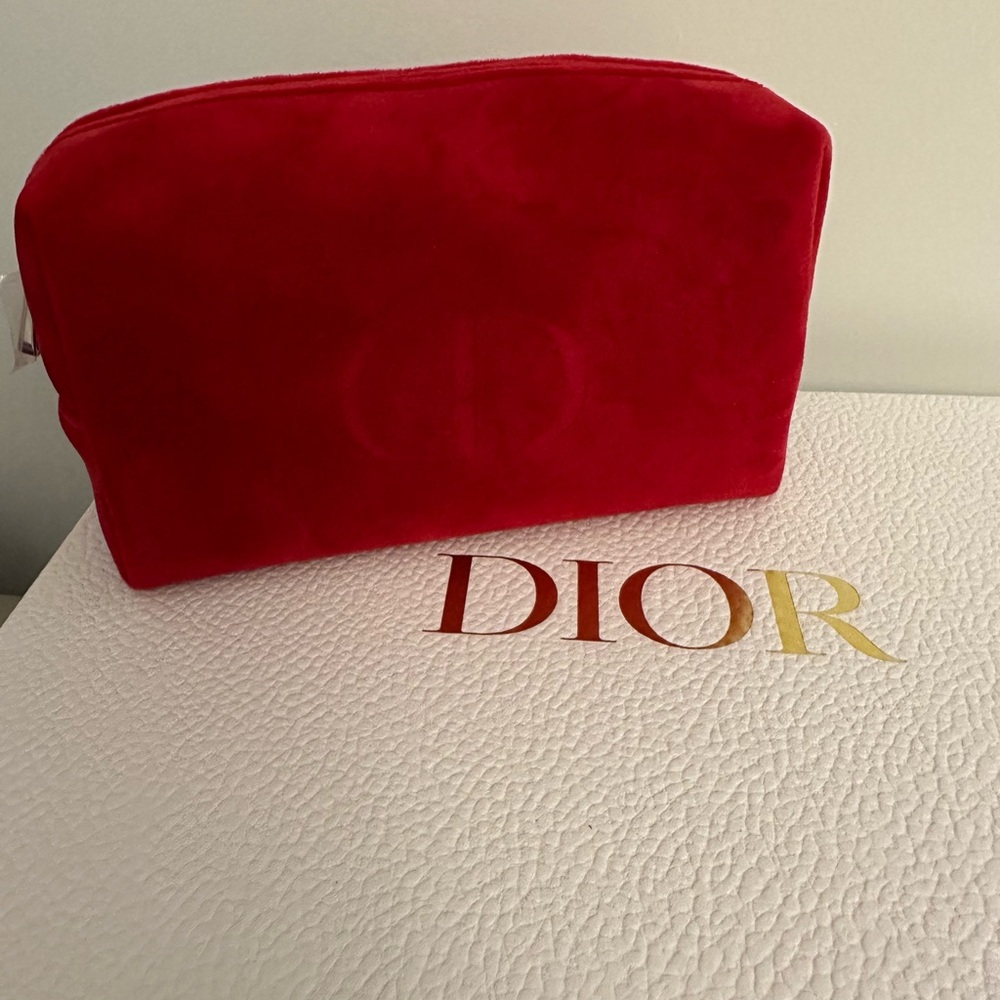 Dior Red Velvet Women's Bag